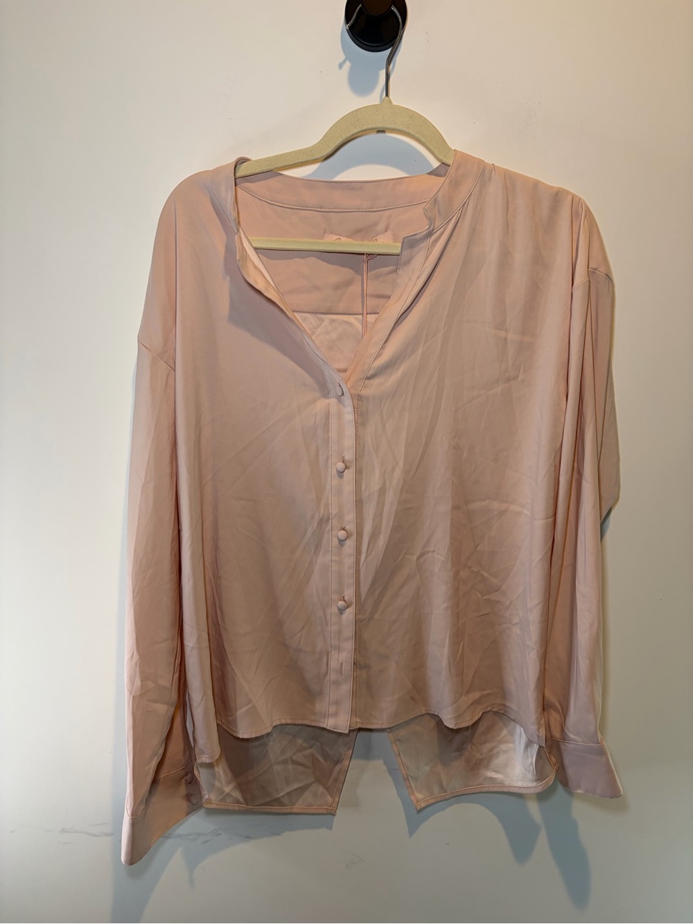Hutch Blush Pink Button-Front Blouse